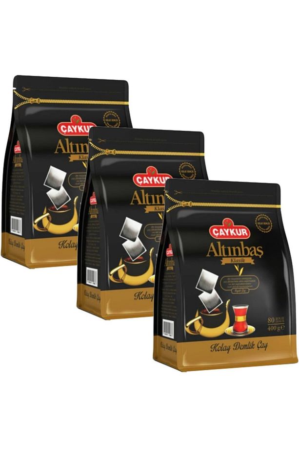 Altınbaş Demlik Poşet Çay 80'li 400 Gr 3 Paket 240 Adet - 1