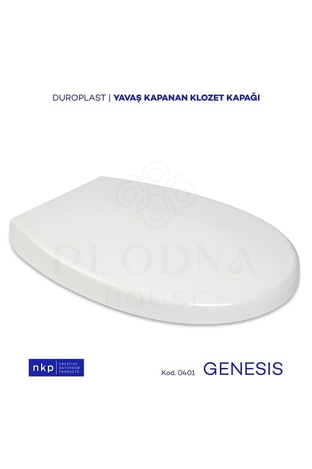 Genesis C Tip Oval Form Duroplast Yavaş Kapanan Klozet Kapağı - 1