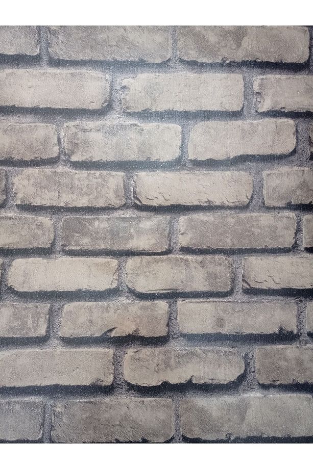 Osk 3d Taş Desen Simli Duvar Kağıdı - 3