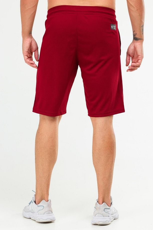 Bordo Regular Örgü Desen Micro Erkek Şort Xe0213 - 4