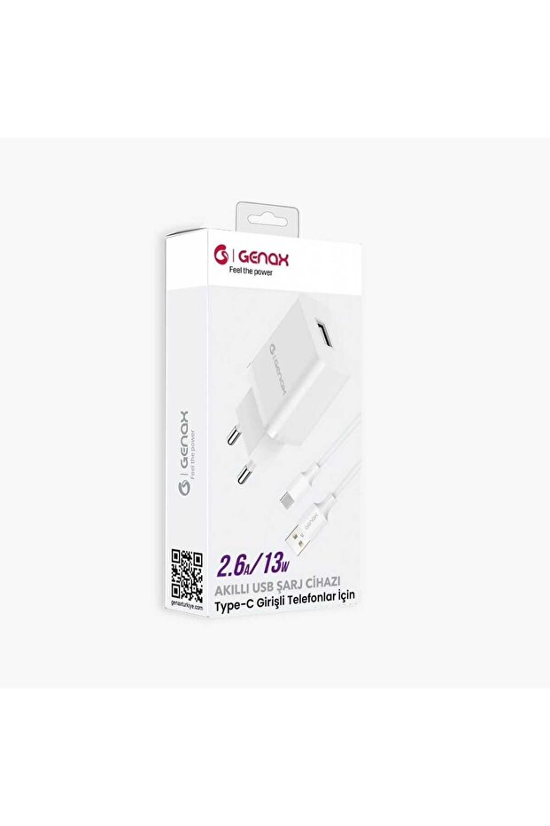 2.6 Amper 13W Akıllı Usb Şarj ve Data Type-C Set