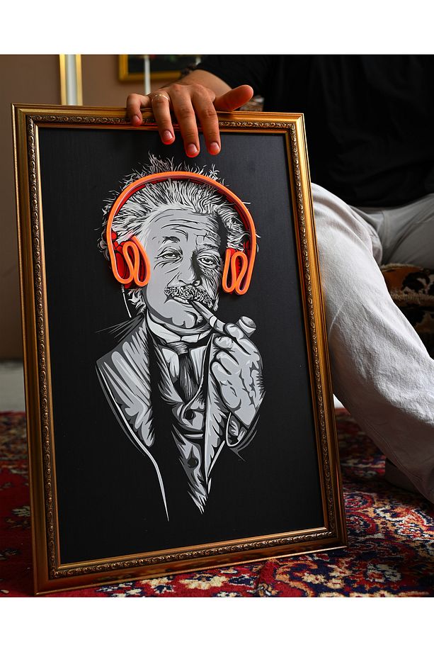 Einstein Dekoratif Tablo - 1