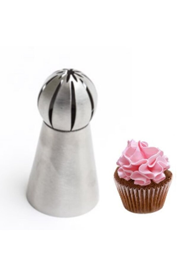 Russian Sense Cream Bag - Flat Tip with Hole in the Middle, No102 Model Pastry Cream Squeeze and Decor Tip