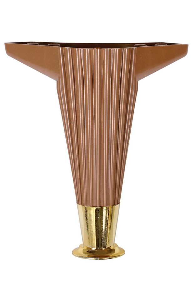 Wetra Line 17 Cm (KAHVE GOLD) Mobilya Koltuk Kanepe Yükseltici Yükseltme Ayağı Ayakları - 3