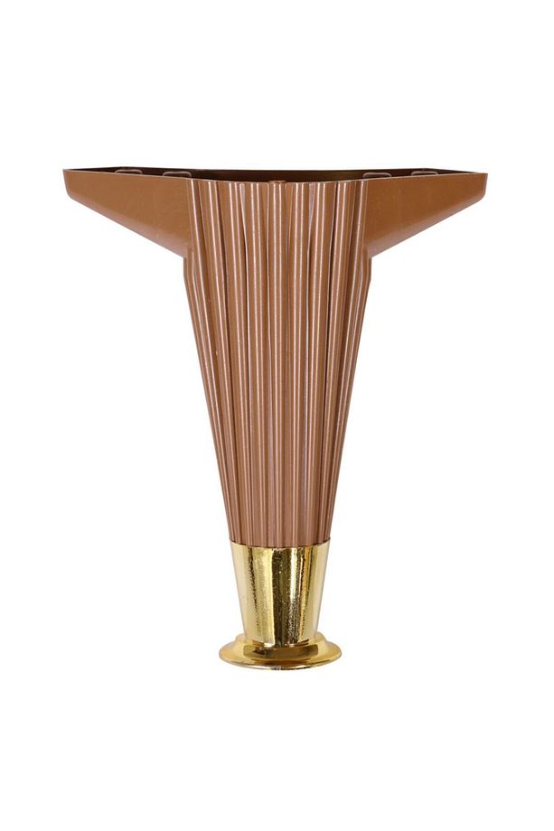 Wetra Line 17 Cm (KAHVE GOLD) Mobilya Koltuk Kanepe Yükseltici Yükseltme Ayağı Ayakları - 4