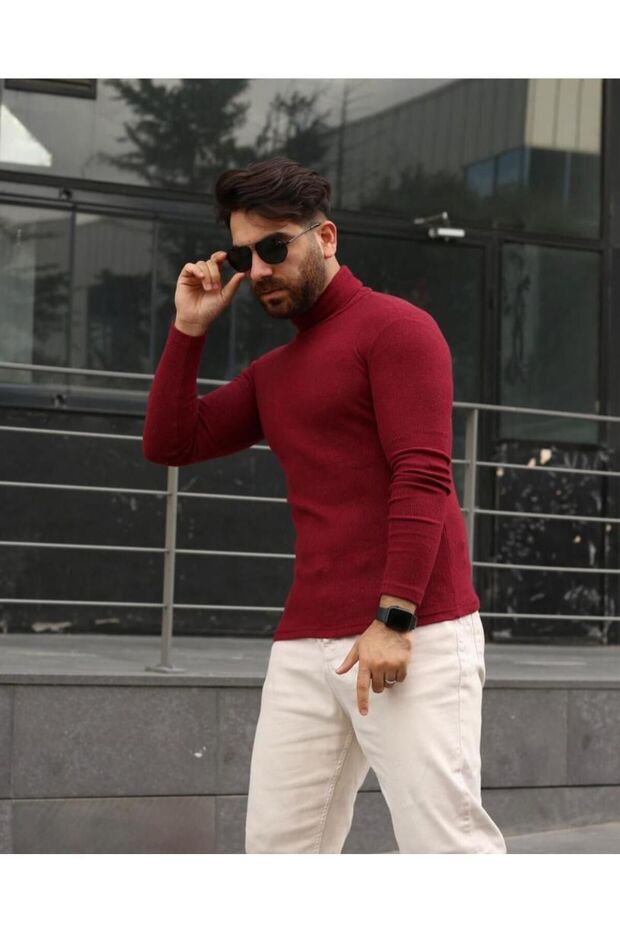 Erkek Boğazlı Kazak - 3