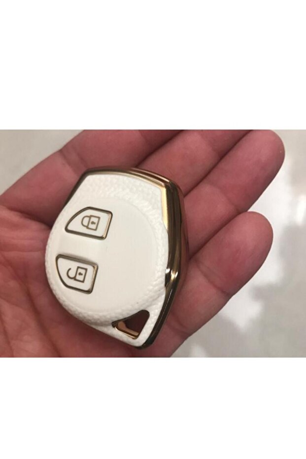 Suzuki ALTO SWIFT BALENO SX4 GRAND VITARA JIMNY KEY PROTECTION CASE WHITE/GOLD