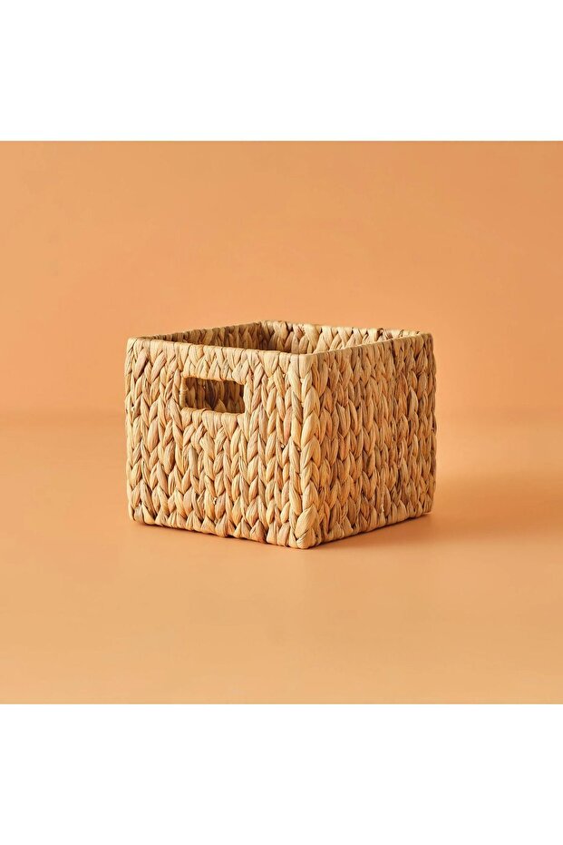 Wicker Square Thick Braided Basket S 24X24X20 cm Natural