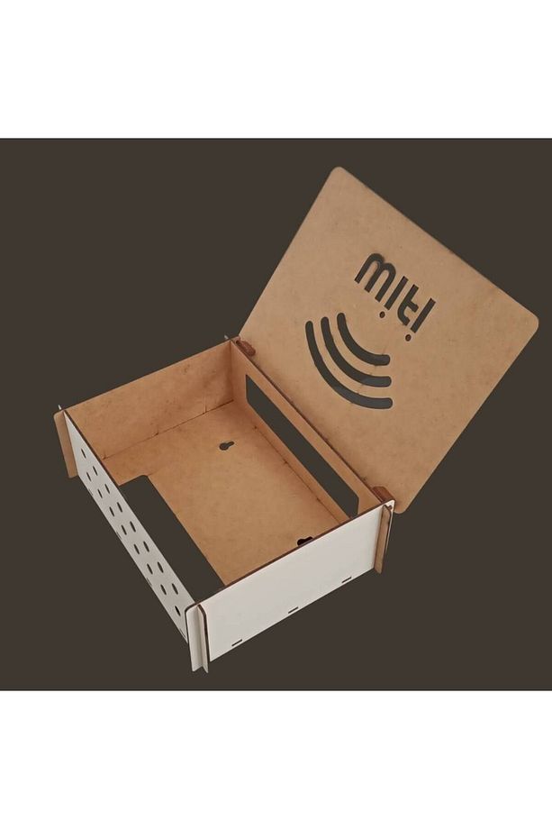 Modem Saklama Kutusu WİFİ DESENLİ - 25x18x9 Cm - 4
