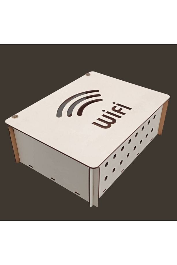 Modem Saklama Kutusu WİFİ DESENLİ - 25x18x9 Cm - 6