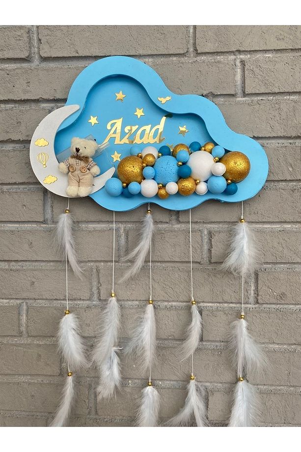 Ledli Bulut Bubble Bebek Kapı Süsü - 1