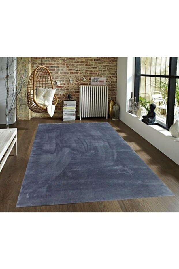 أداة سجادة قطيفة باللون الرمادي الداكن - مظهر السجاد - 2