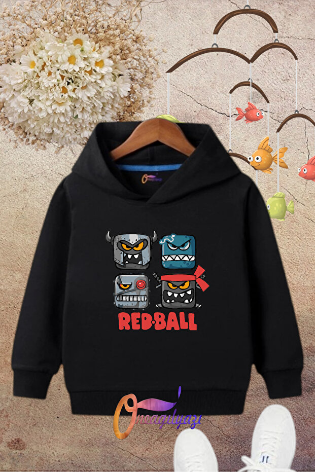 Children's Hooded Printed Sweatshirt