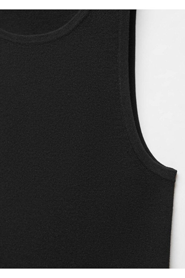 Askılı triko bluz - 6