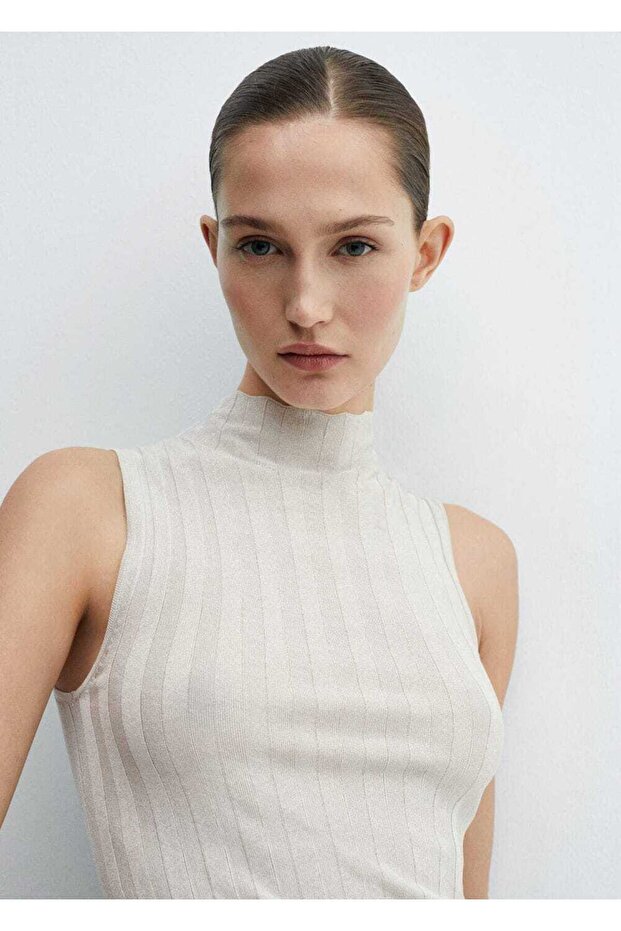 Fitilli boğazlı bluz - 5