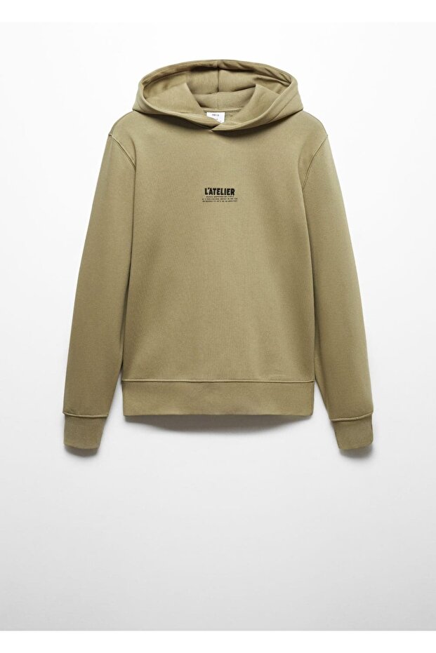 İşlemeli kapüşonlu sweatshirt - 3