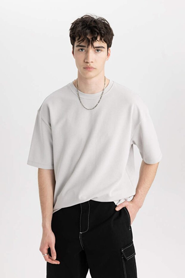 تي شيرت رجالي X3926az/gr184 Lt.grey