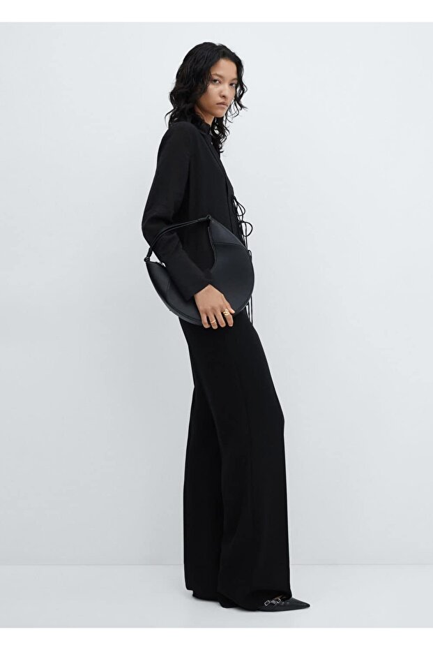 Fiyonklu dökümlü bluz - 5