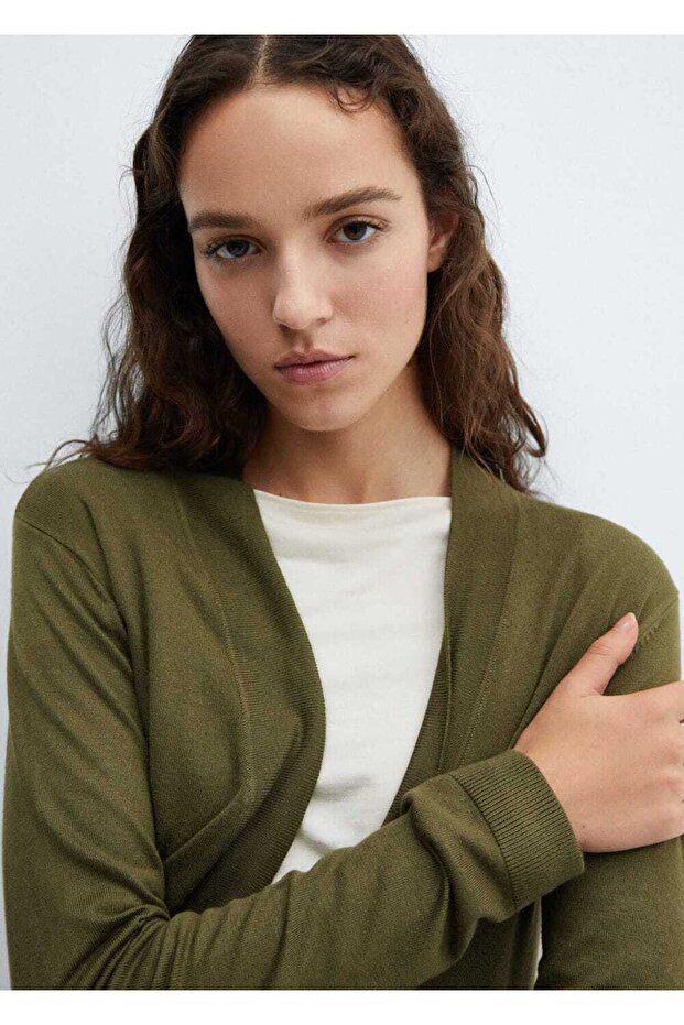 İnce triko hırka - 5