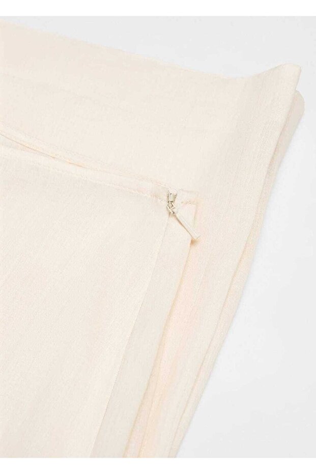 %100 Rami Düz Kesim Pantolon - 6