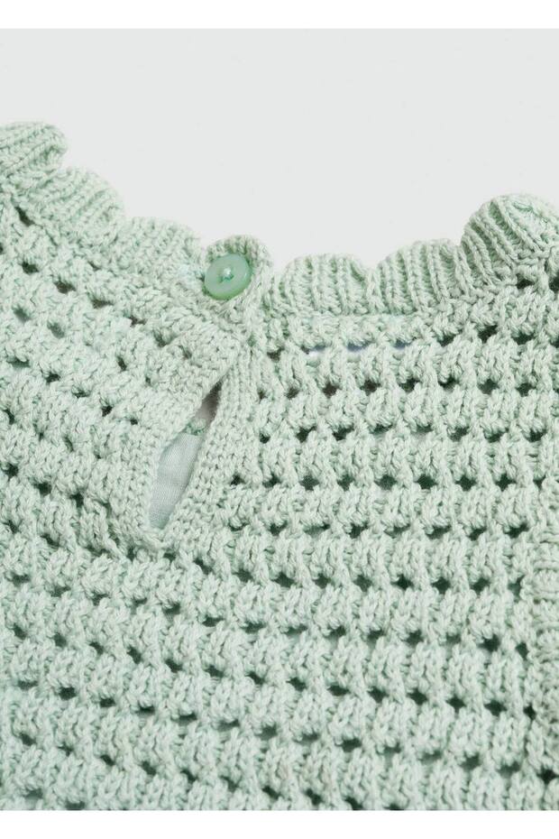 Panelli kroşe elbise - 4