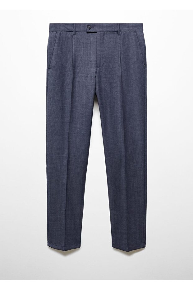 Pleated Cold Wool Pants - 3