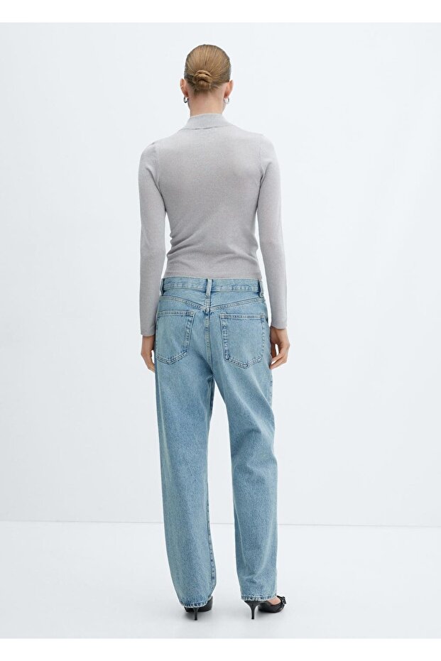 Fermuarlı triko kazak - 4