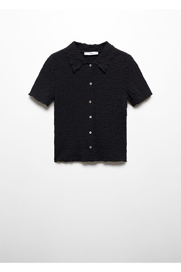 Pamuklu dokuma tişört - 3