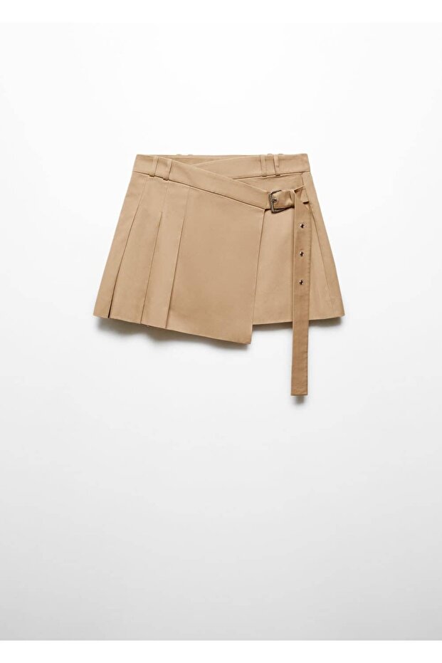 Tokalı Pilili Etek - 3