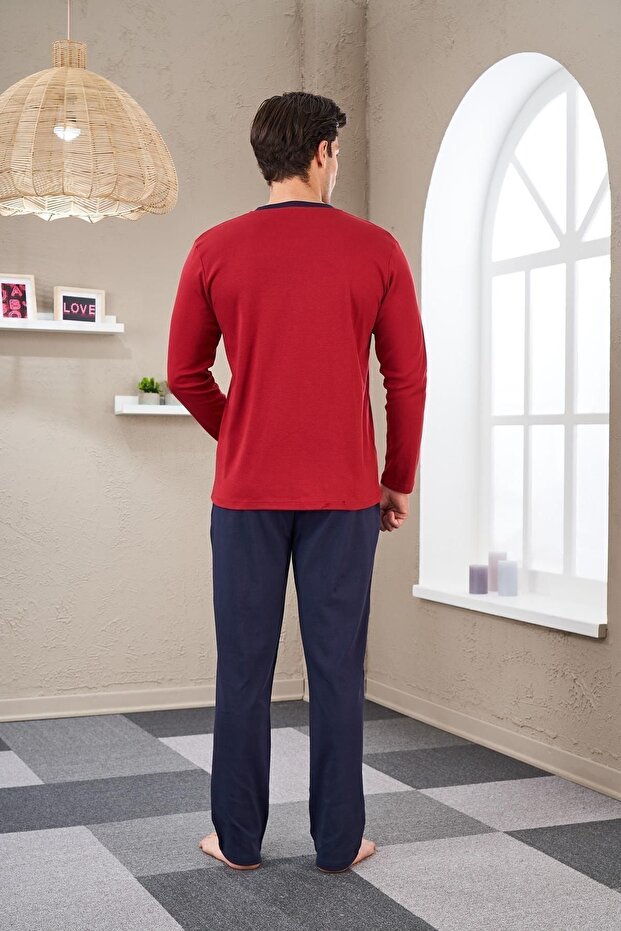 23701 Erkek Patlı Pijama Takım - 3