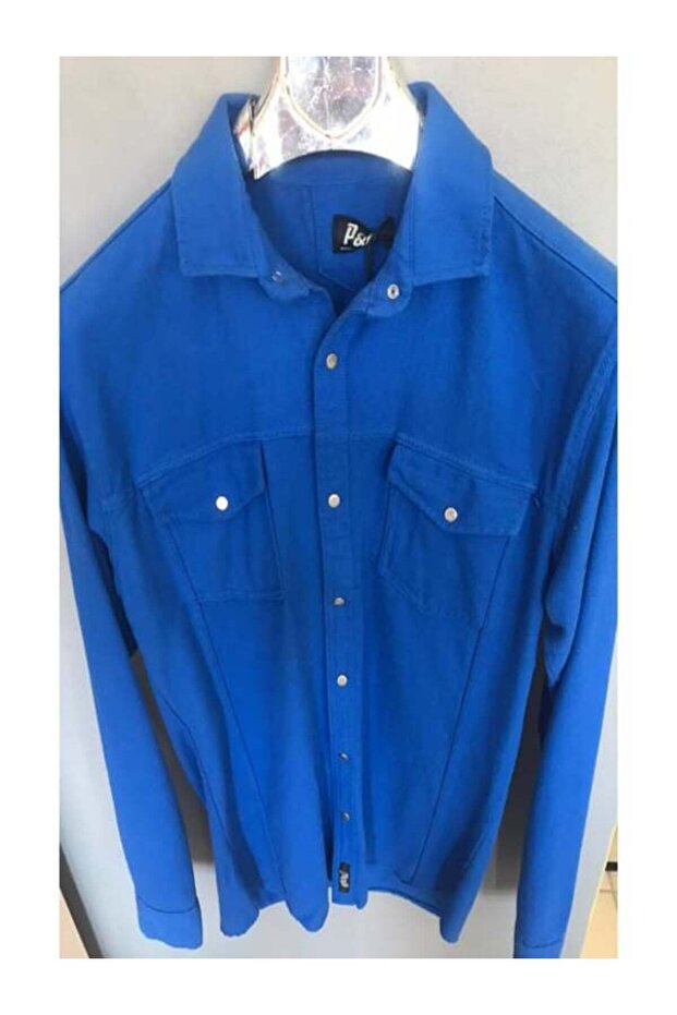 Men's Slim Fit Denim Shirt - Pocketed