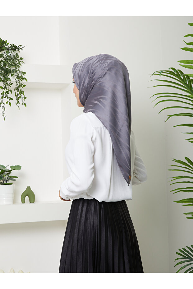 Eșarfă elegantă cu model în zig-zag - 2