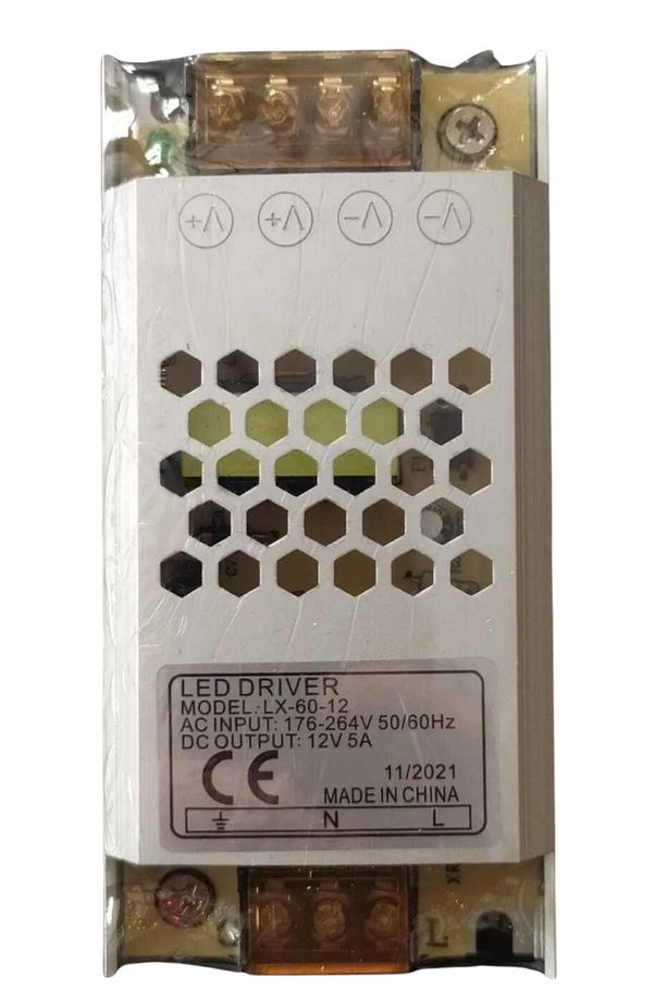 60W 12VOLT 5 AMPER LED TRAFOSU SLİM LED DRİVER - 2