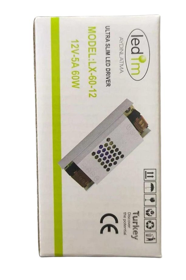 60W 12VOLT 5 AMPER LED TRAFOSU SLİM LED DRİVER - 4