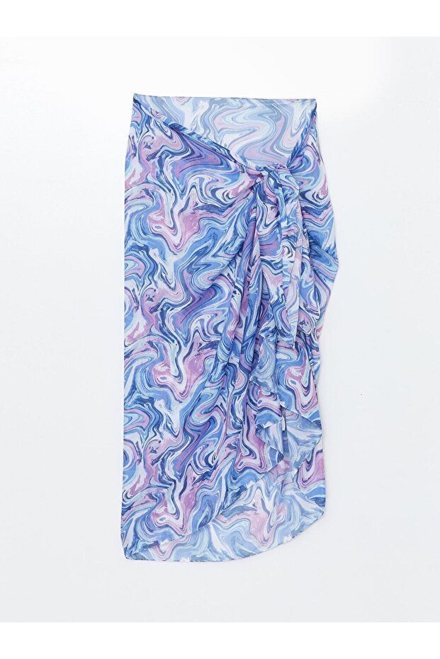 Lcw Dream Purple Printed Patterned Women's Pareo