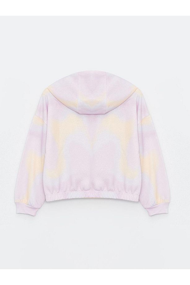 LCW Kids Karışık Baskılı Baskılı Uzun Kollu Kız Çocuk Hoodie ve Eşofman Altı - 3