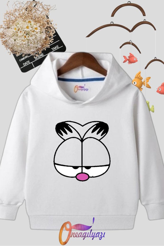 Children's Hooded Printed Sweatshirt