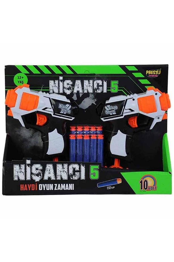 Nessiworld Nişancı 5 Sünger Dart Atan 10 Dartlı Oyuncak - 3