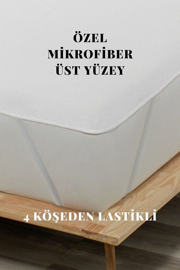 Sıvı Geçirmez Alez-mikro-4 Köşe Lastikli-çift Kişilik-tek Kişilik-bebek Alezi-su-yatak Koruyucu - 2