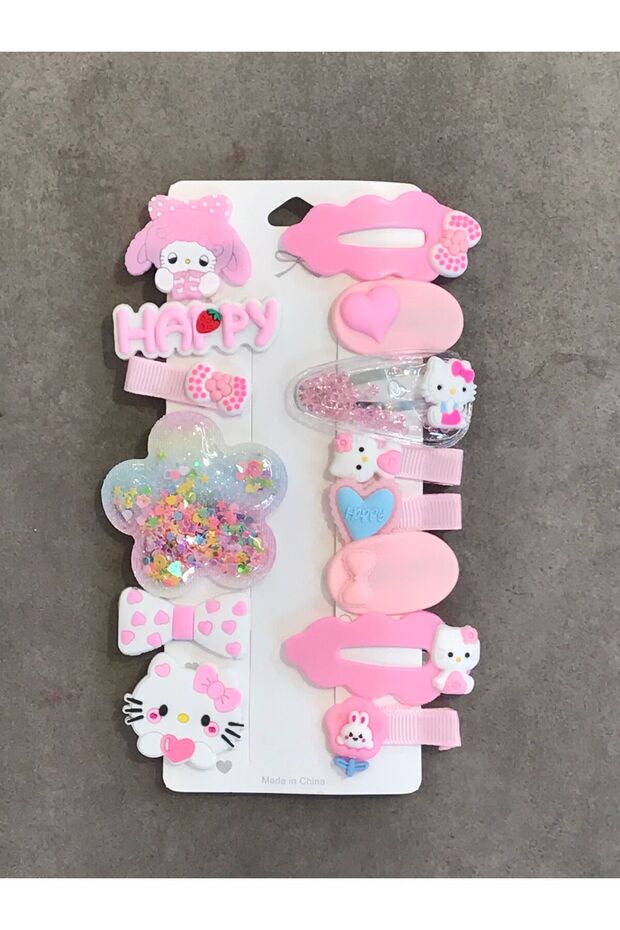 Kuromi, My Melody and Cinnamoroll Character Buckle Set