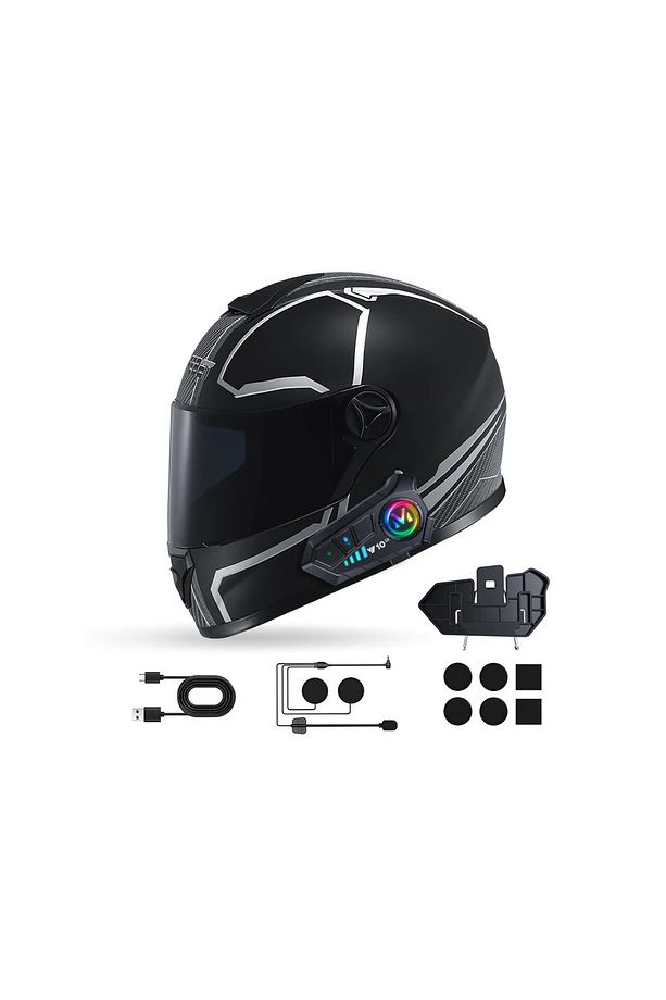 Y10-2X Bluetooth Kask İntercom Kask İnterkom 2 Kişi Bağlantılı Kask İntercom Motorsiklet İntercom - 6