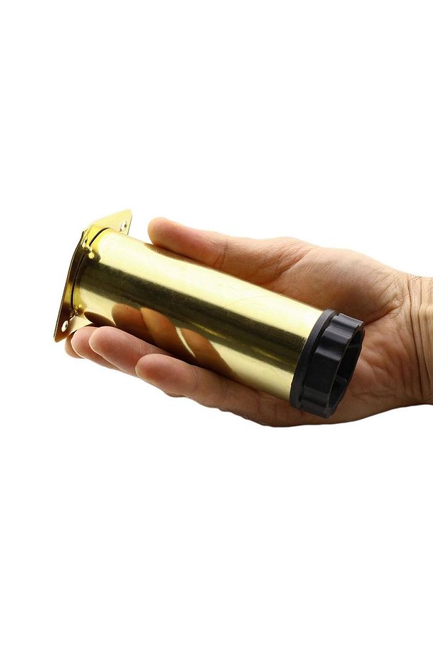 Ayarlanabilir Dolap Mobilya Kanepe Baza Metal Destek Yükseltici Ayağı 10 Cm Gold Ayakları 8 Adet - 4