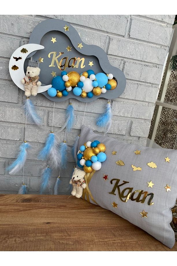 Ledli Bubble Bulut Kapı Süsü Ve Yastık - 2