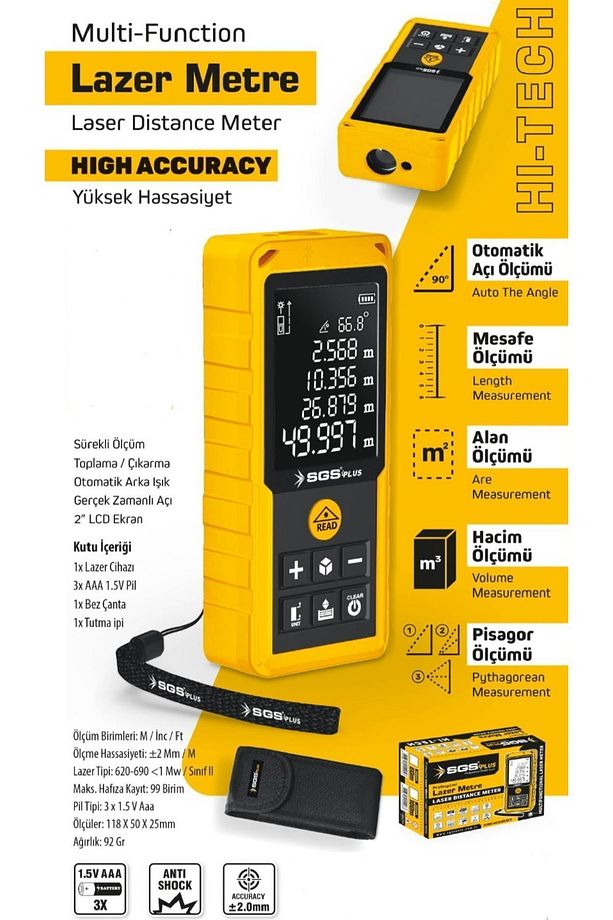 LAZER METRE 100 MT - 2