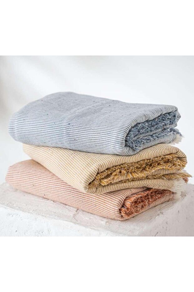Melinda Baby Bedspread - 100% Organic Cotton, Muslin Woven, Terra 120X170 cm