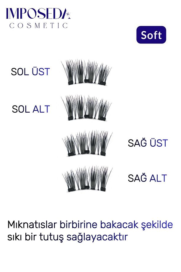 Mıknatıslı Kirpik Soft Kısa Ve Seyrek Kirpikler Için Özel Olarak Tasarlandı. Mıknatıs Kirpik - 9