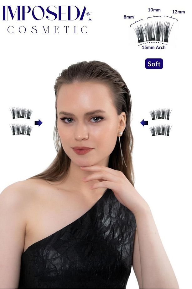Mıknatıslı Kirpik Soft Kısa Ve Seyrek Kirpikler Için Özel Olarak Tasarlandı. Mıknatıs Kirpik - 1