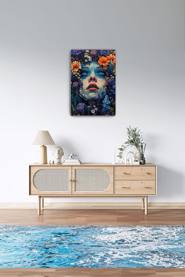 3 Lü Tablo - Doğanın Uyanışı - Dekoratif 3 Lü Tablo - 3 Lü Tablo - 3lü Tablo - Üçlü Tablo - 7