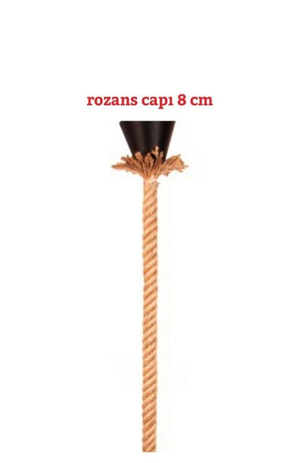 Dekoratif Halat Sarkıt Avize 1 Metre E27 St64 Rustik 4 Watt Ampul Dahil - 3