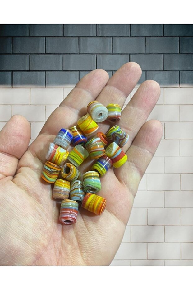 Cilindru Ebruli Macrame - Mărgea de Decor - - 2